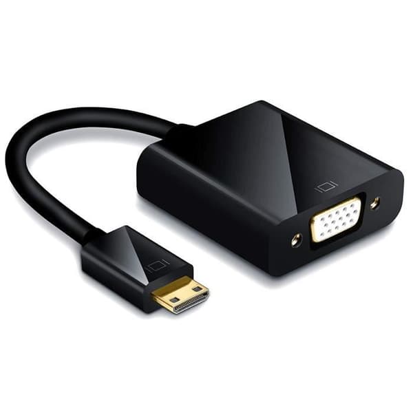 INECK® Mini HDMI till VGA Adapterkabel Hane till Hona