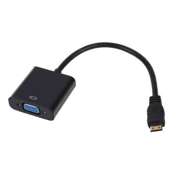 INECK® Mini HDMI till VGA Adapterkabel Hane till Hona