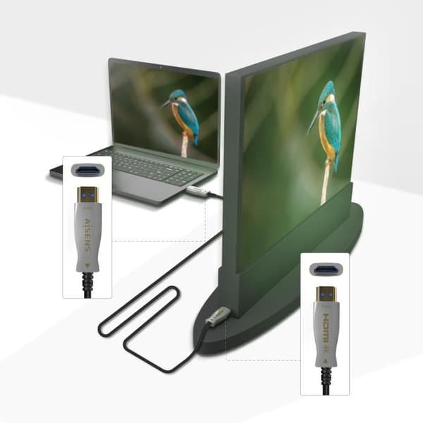 HDMI-kabel V2.0 Aoc Premium Hög Hastighet/Hec 4K60Hz 444 18Gb/s, A/M-A/M, Svart, 70M