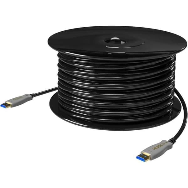 HDMI-kabel V2.0 Aoc Premium Hög Hastighet/Hec 4K60Hz 444 18Gb/s, A/M-A/M, Svart, 70M