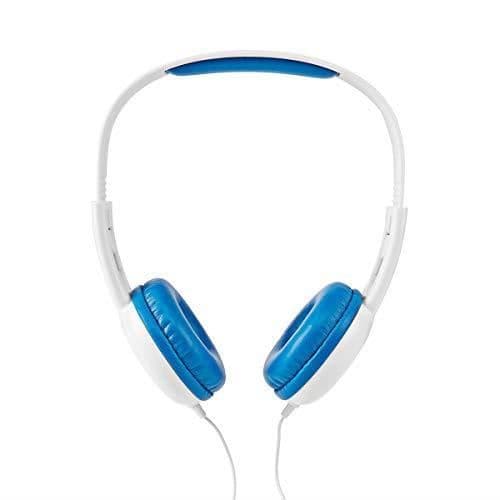 NEDIS Kopfhörer mit Kabel - 1,20 m rundes Kabel - on-Ear - Blau/Weiß