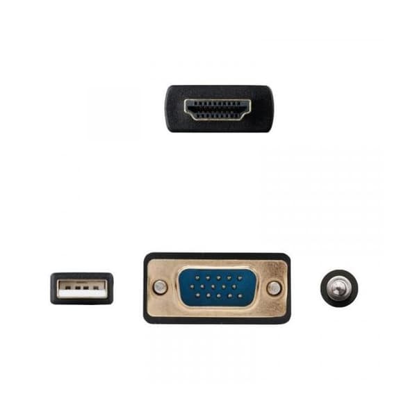 Konverter Nanocable HDMI till VGA-Jack-USB, 1,8 m