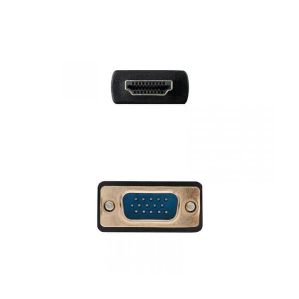 Nanocable HDMI till VGA MM Omvandlare, 1,8 m Svart