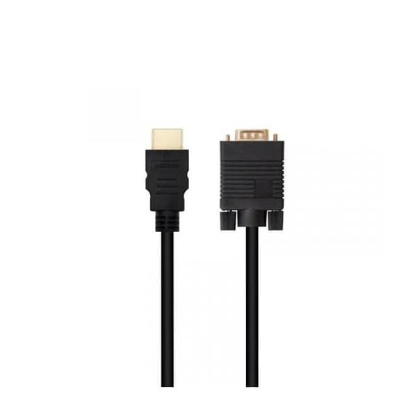 Nanocable HDMI till VGA MM Omvandlare, 1,8 m Svart