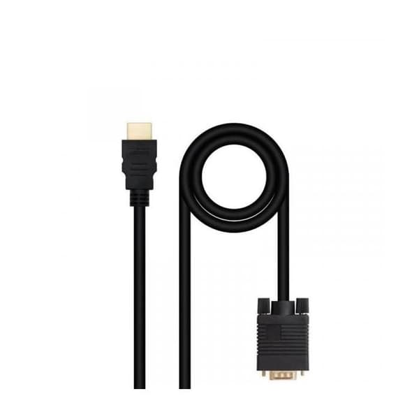 Nanocable HDMI till VGA MM Omvandlare, 1,8 m Svart
