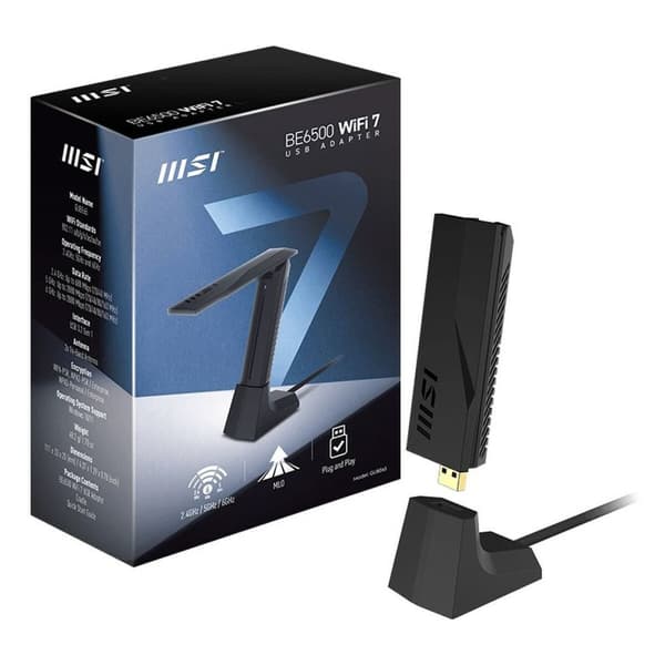 Netværksadapter MSI GUBE65 Sort