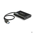 Miniatyrbild 3 av 3: USB-adapter till dubbel DisplayPort - StarTech.com - USB 3.0 - 4K 60 Hz - 2 DP-portar - Svart