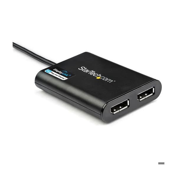 USB-adapter till dubbel DisplayPort - StarTech.com - USB 3.0 - 4K 60 Hz - 2 DP-portar - Svart