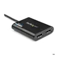Miniatyrbild 2 av 3: USB-adapter till dubbel DisplayPort - StarTech.com - USB 3.0 - 4K 60 Hz - 2 DP-portar - Svart