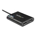Miniatyrbild 1 av 3: USB-adapter till dubbel DisplayPort - StarTech.com - USB 3.0 - 4K 60 Hz - 2 DP-portar - Svart