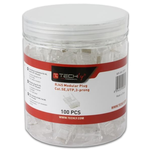 Techly IWP-JAR-C5RTY ledningsstik RJ45 Transparent