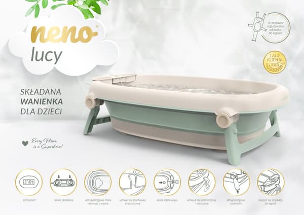 NENO LUCY kokoontaitettava vauvan kylpyamme