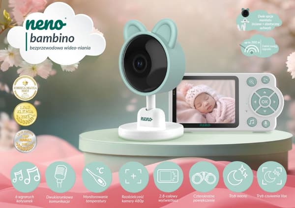 NENO BAMBINO 2,4 GHz elektronisk babyalarm med kamera