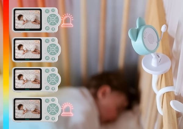 NENO BAMBINO 2,4 GHz elektronisk babyalarm med kamera