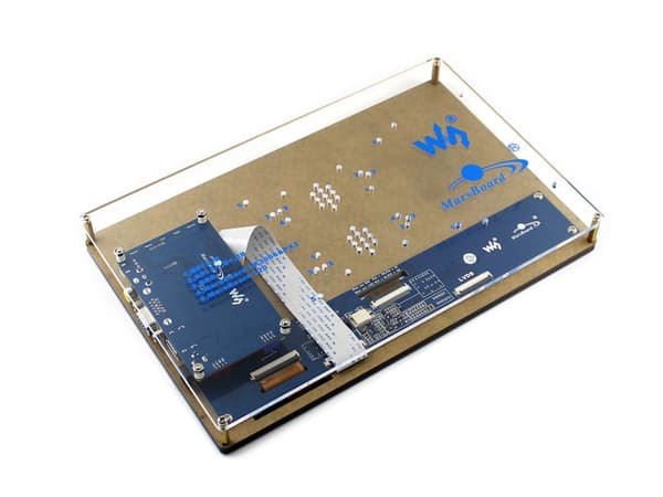 10,1" 1024x600 HDMI LCD-skærm med touchpanel. + kabinet