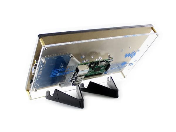 10,1" 1024x600 HDMI LCD-skærm med touchpanel. + kabinet
