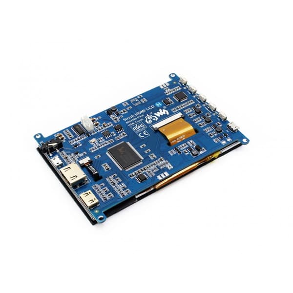 Skärm för Raspberry Pi 5"" 800x480 med kapacitiv pekskärm