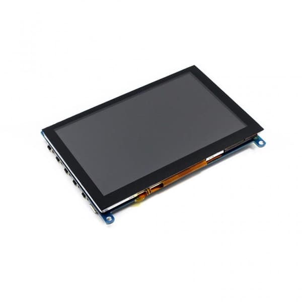 Skärm för Raspberry Pi 5"" 800x480 med kapacitiv pekskärm