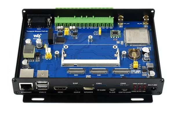 IoT Ethernet Wifi PoE GSM Baseboard för Raspberry CM4S / CM3 / CM3