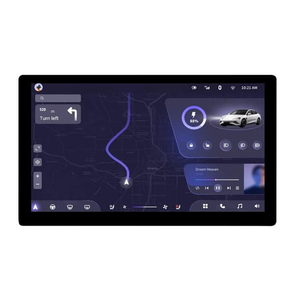 Skærm 7"" 1024 × 600 QLED HDMI til Raspberry Pi kapacitiv berøringsskærm