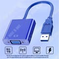 Miniatyrbild 3 av 4: TD Adapter USB till VGA adapter pc laptop full hd externt grafikkort multidisplay videokonverterare för win 7810 ingen cd-enhet behövs