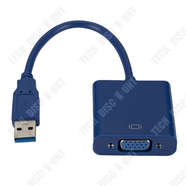 TD Adapter USB till VGA adapter pc laptop full hd externt grafikkort multidisplay videokonverterare för win 7810 ingen cd-enhet behövs