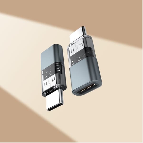 INF FD10 Type-C till Lightning Adapter - Grå, Kompakt Design