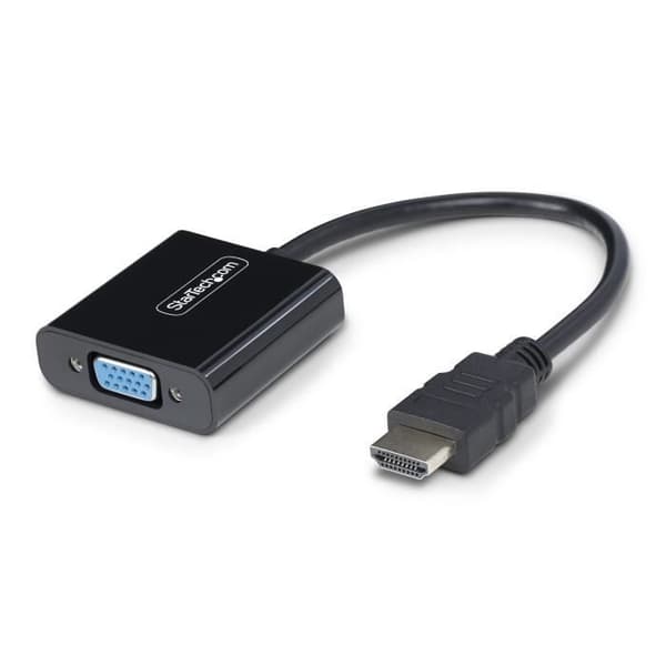 HDMI till VGA-adapter, aktiv videokonverter för bärbar dator/Skrivbord, 1920x1080 (1080p), HDMI-källa till VGA-monitor/visning