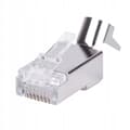 Miniatyrbillede 5 af 7: AFSKÆRMET STP RJ45-stik kat.6a kat.7 DÆKSEL 10 stk.