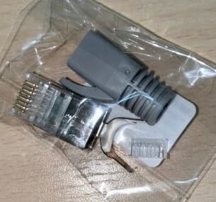 AFSKÆRMET STP RJ45-stik kat.6a kat.7 DÆKSEL 10 stk.