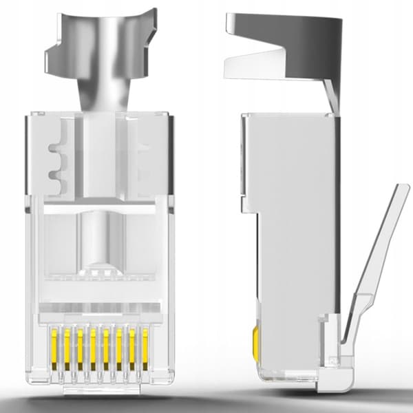 AFSKÆRMET STP RJ45-stik kat.6a kat.7 DÆKSEL 10 stk.