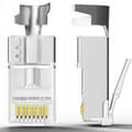 Miniatyrbillede 1 af 7: AFSKÆRMET STP RJ45-stik kat.6a kat.7 DÆKSEL 10 stk.