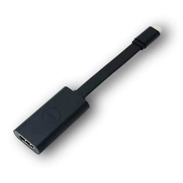 Kabel A/V HDMI/USB - DELL - Typ C Hane - HDMI Hon - Svart - Kompatibel med Projektorer och Skärmar