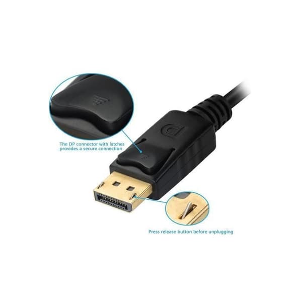 UTRUSTNING 133441 VIDEOKABEL OCH ADAPTER 0,24 M DISPLAYPORT DVI-D + VGA