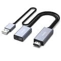 Miniatyrbild 1 av 3: HDMI till DisplayPort-adapter - BENFEI - 4K 60Hz-omvandlare - PS5-kompatibel - Xbox - Grå