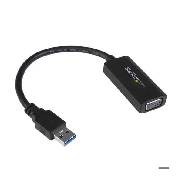 StarTech.com USB 3.0 till VGA-videoadapter - Externt grafikkort med integrerad drivrutininstallation - 1080p (USB32VGAV) Svart