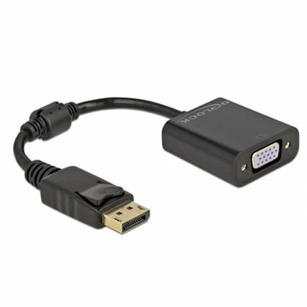 DisplayPort till VGA-adapter DELOCK 61006 Svart