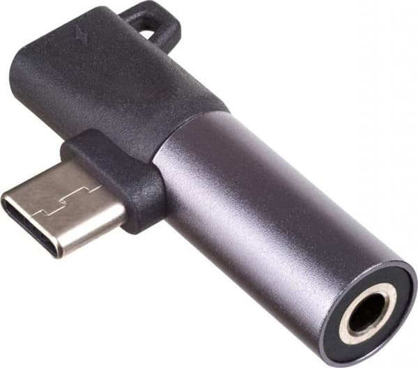 Akyga audio - videoadapter - AK-AD-62 - USB Typ C till USB Typ C/3,5 mm Jack Hörlursadapter för Android Svart