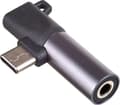 Miniatyrbild 1 av 4: Akyga audio - videoadapter - AK-AD-62 - USB Typ C till USB Typ C/3,5 mm Jack Hörlursadapter för Android Svart