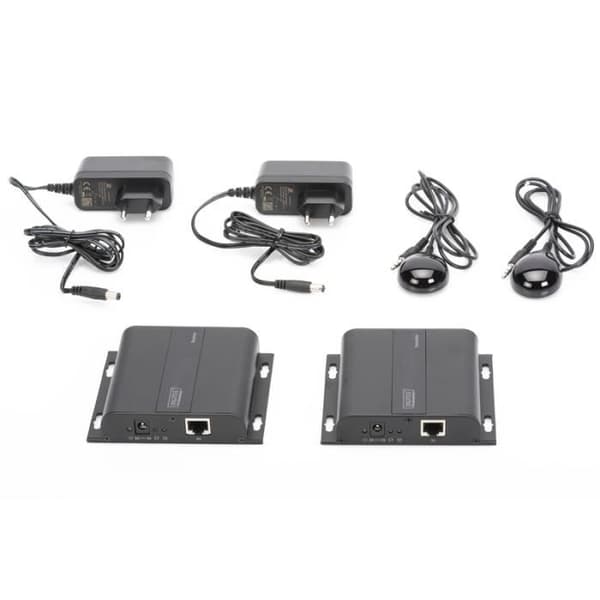 Digitus DS-55122, AV-sändare &amp; mottagare, 3840 x 2160 pixlar, Cat5,Cat5e,Cat6, 120m, 480i,480p,576i,576p,720p,1080i,1080p,2160p