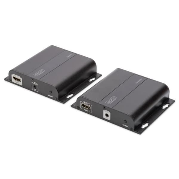 Digitus DS-55122, AV-sändare &amp; mottagare, 3840 x 2160 pixlar, Cat5,Cat5e,Cat6, 120m, 480i,480p,576i,576p,720p,1080i,1080p,2160p