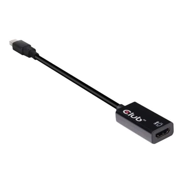Club 3D DisplayPort ljud- och videoadapter - HDMI Mini DisplayPort (M) till HDMI (F) 16,86 cm stöd 4K