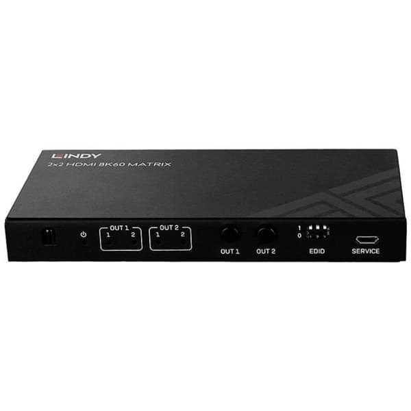 LINDY 38313 HDMI matrix switch 7680 x 4320 pixlar svart