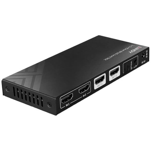 LINDY 38313 HDMI matrix switch 7680 x 4320 pixlar svart