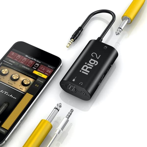 Gränssnittsadapter - IK Multimedia - iRig 2 - Svart - Ljudinspelning - Förstärkning