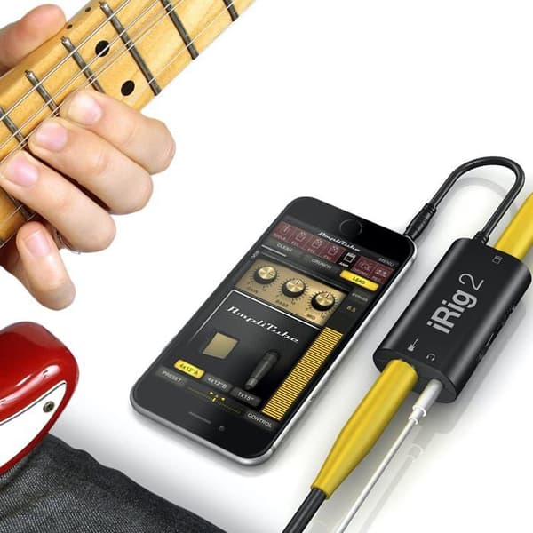 Gränssnittsadapter - IK Multimedia - iRig 2 - Svart - Ljudinspelning - Förstärkning