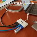 Miniatyrbild 2 av 4: USB-C-adapter - Tripp Lite - U444-06N-H4GU-C - HDMI 4K - USB-A - Gigabit Ethernet