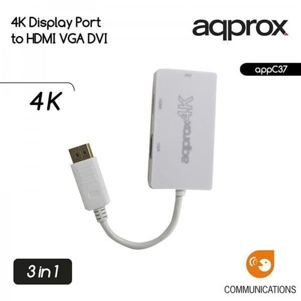 DisplayPort till HDMI-adapter ca! AISCCI0302 APPC37 DVI VGA Vit