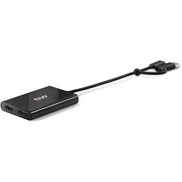 Videofördelare - Club 3D - CSV-1475 - USB Type-C - Dubbel HDMI - 4K60Hz