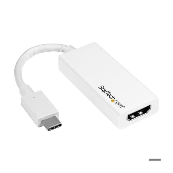 USB-C till HDMI-adapter - STARTECH - 4K 60 Hz - Vit - Kompatibel med MacBook och HP ENVY